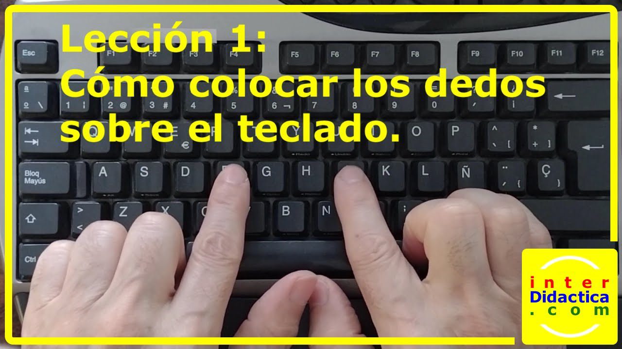 Cómo deben ir los dedos en el teclado para escribir correctamente