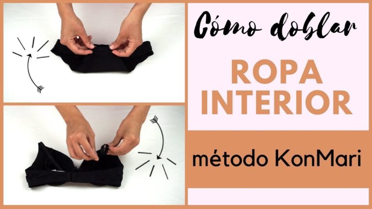 Cómo doblar ropa interior al estilo Marie Kondo de manera fácil
