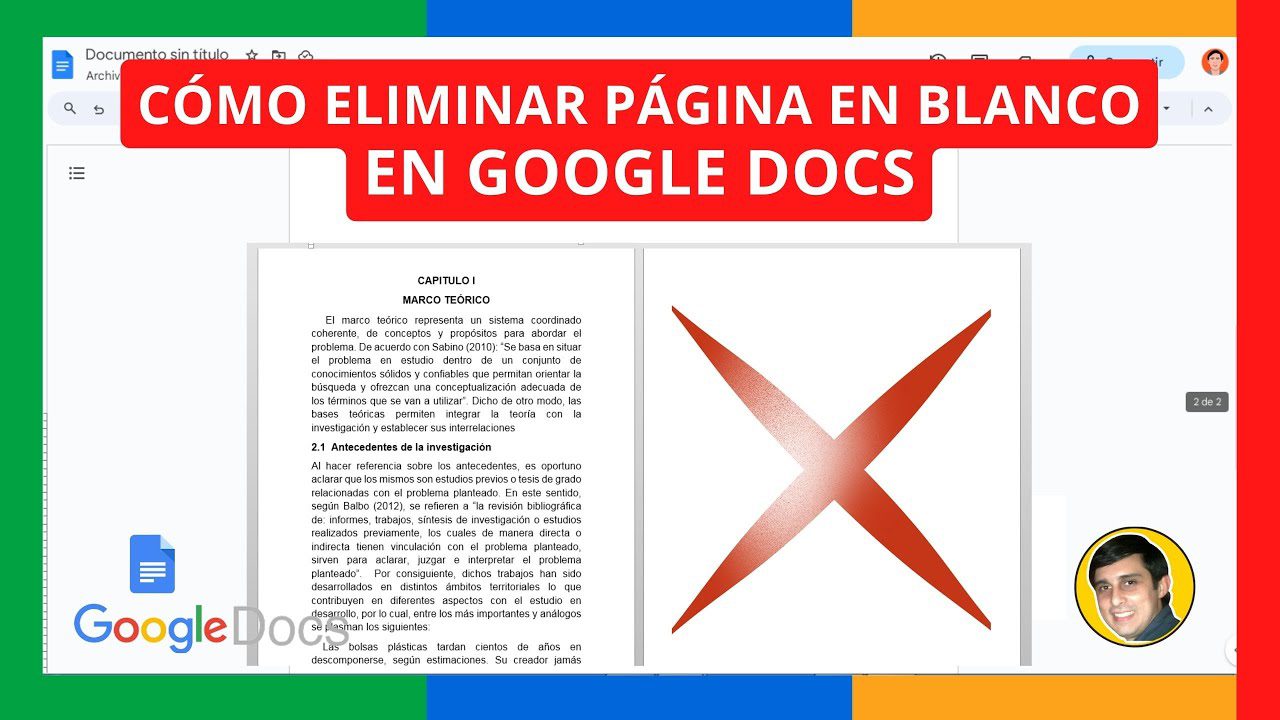 Cómo eliminar una hoja en blanco en Word o Google Docs