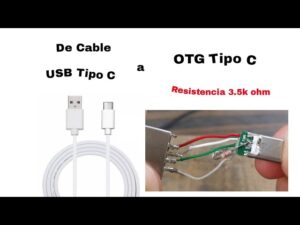 como hacer un cable otg tipo c casero de manera sencilla