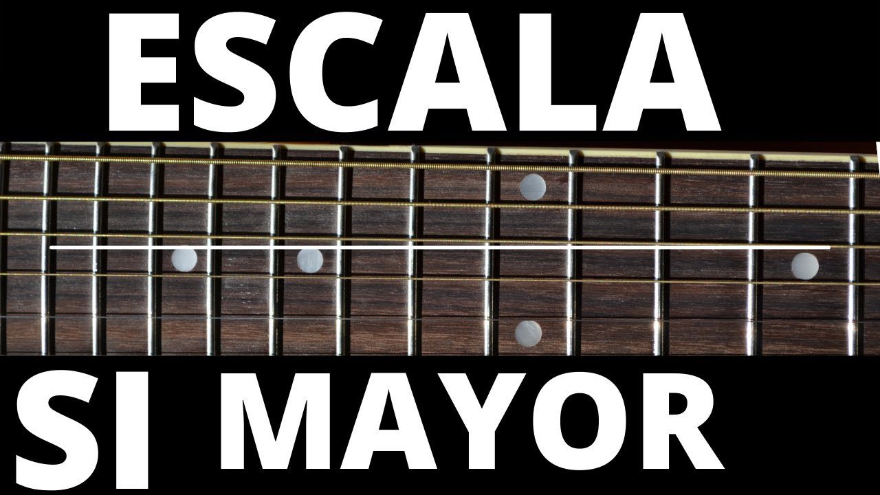 Cómo tocar la escala mayor de Si en guitarra paso a paso